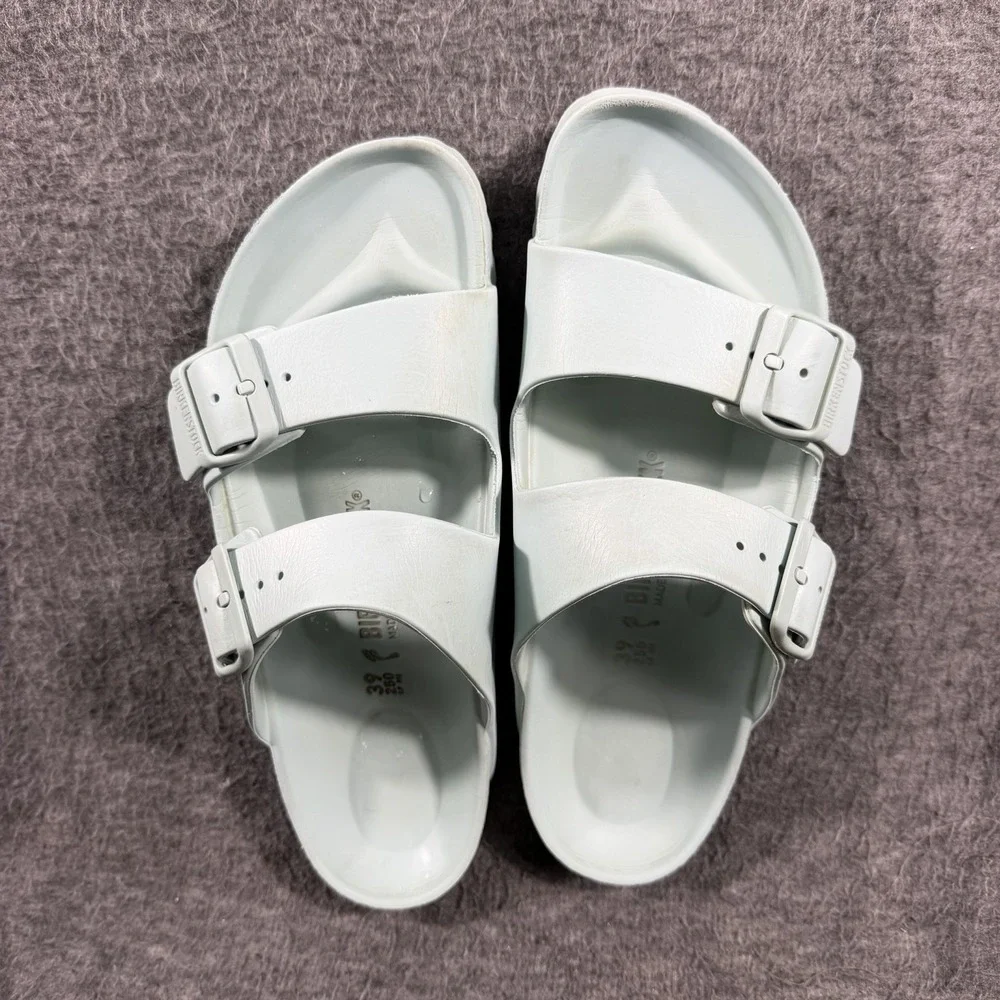 Birkenstock Arizona Stealth Buckle EVA Sandals Size 39 US 8-8.5 Beach Surf Green